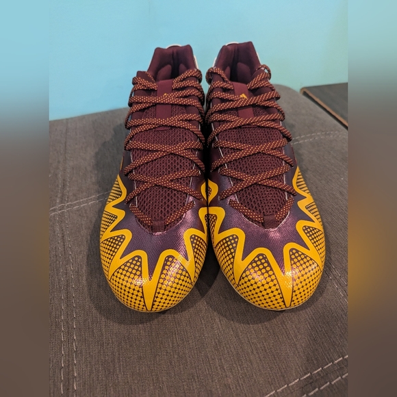 Adidas‎ Freak 22 Burgundy/Yellow Washington Football Cleats Size 15 HP8771 main image 6
